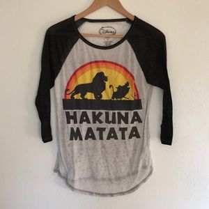 Semi-sheer Lion King Baseball Tee